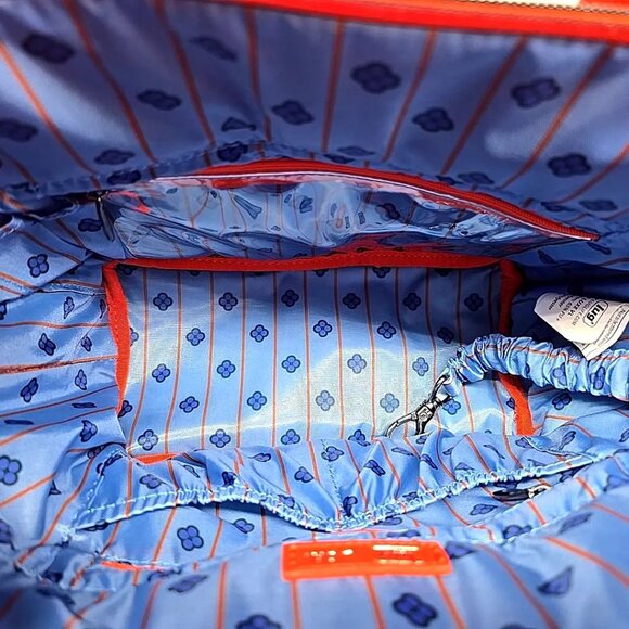 Lug Matte Luxe Dory Medium Crossbody with Tote Handles Orange - Picture 9 of 10